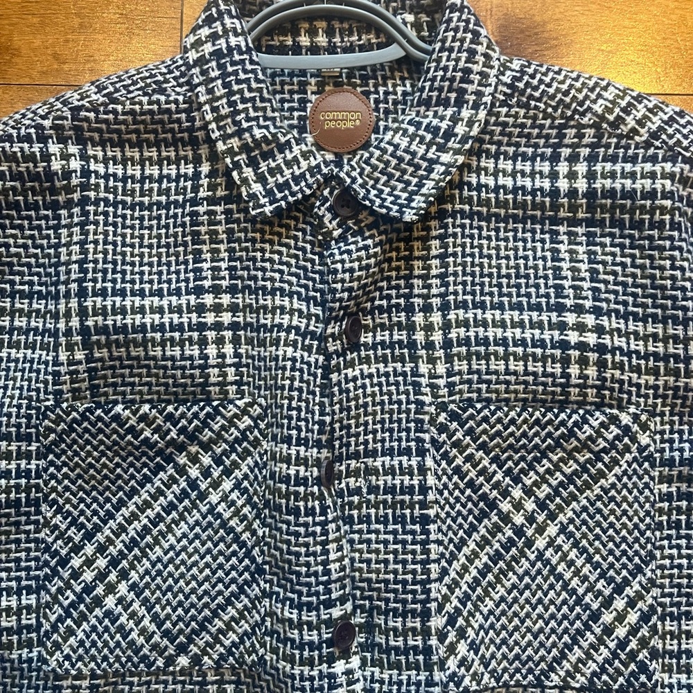Black and White Houndstooth Jacket